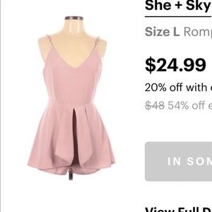 She’s and sky Romper